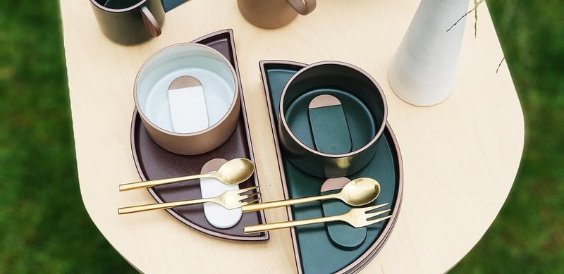 Geometric Ceramic Plates